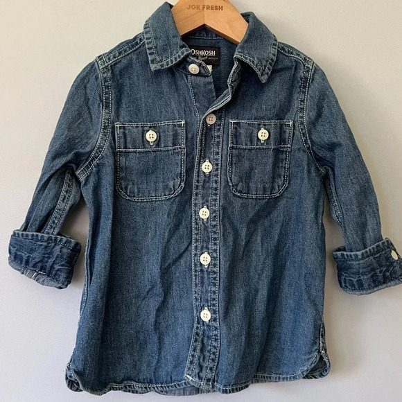 Oshkosh Jean Button-Up Shirt | 2T - Picture 1 of 5